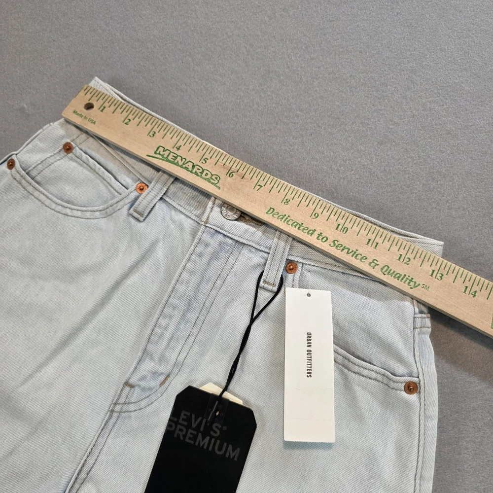 Levi's x Urban Outfitters Premium Denim Jean Shorts High Waisted Wide Leg Short - Picture 11 of 13